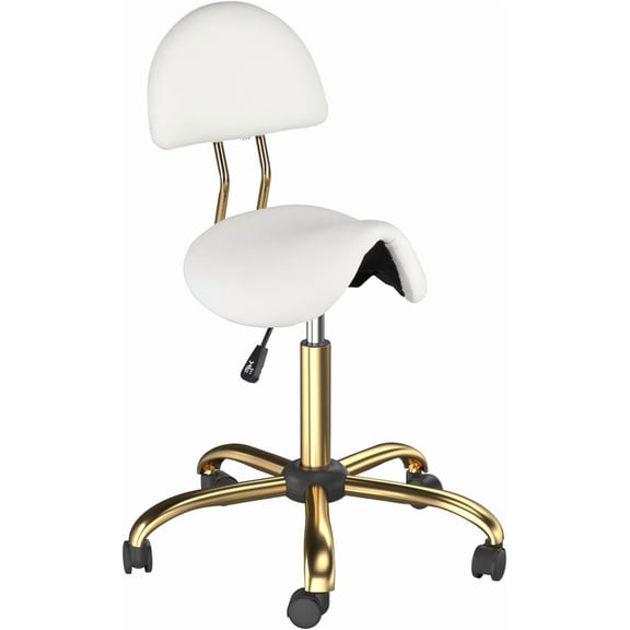 OmySalon Drafting Chair,Ergonomic Office Desk Chair with Back Support,Tall Adjustable Rolling Stool with Footrest & Thick Seat Cushion,Computer Chair for Salon Medical Spa Home Bar Kitchen, Black