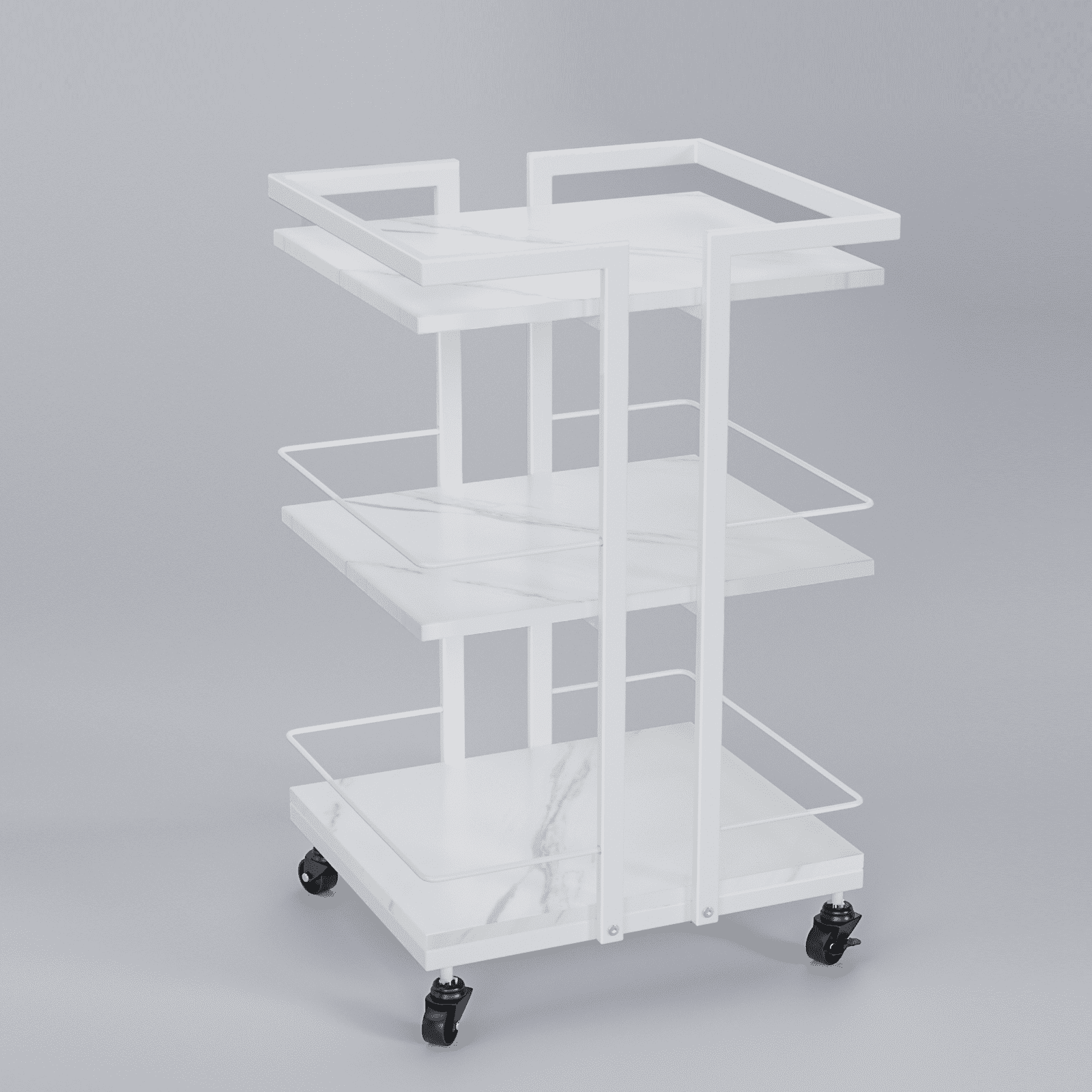 OmySalon Esthetician Cart with Wheels Utility Salon Rolling Trolley