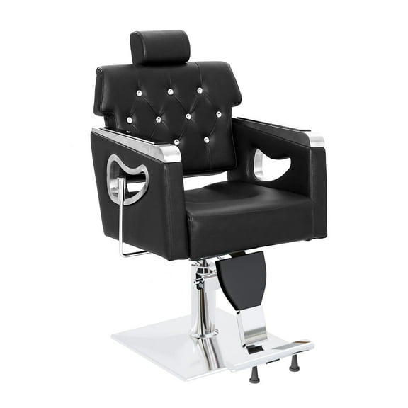 OmySalon Hydraulic Barber Chair All Purpose, Reclining Salon Chair for Hair Stylist Shampoo Hairdressing Makeup Braiding Beauty Spa Equipment