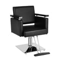 thumbnail image 1 of OmySalon Hydraulic Styling Chair for Hair Salon, Modern Hairdressing Barber Chair Square Base, 360 Degrees Swivel, Beauty Spa Equipment, 1 of 9