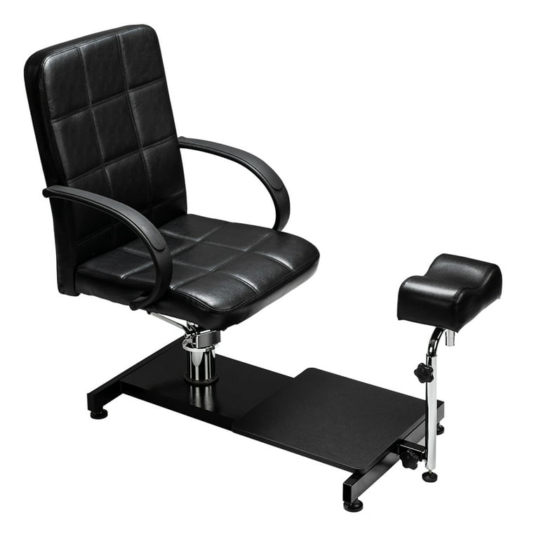 PU foam industrial swivel chair – meychair: with floor glides and foot rest