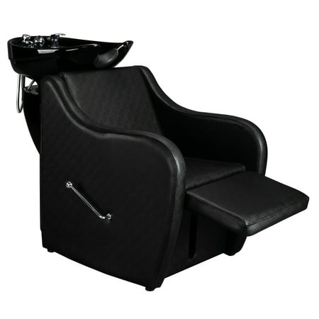 OmySalon Shampoo Bowl for Salon, Backwash Unit Station Barber Chair Hair Washing Sink for Stylist, Beauty SPA Equipment
