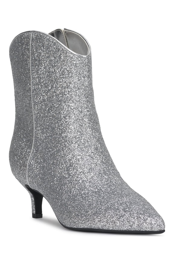 Aatira Tulip Booties Silver Glitter 9M