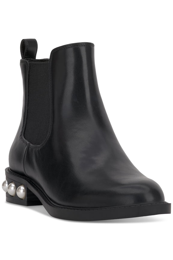 Jeovana Chelsea Booties Black Smooth 7.5M