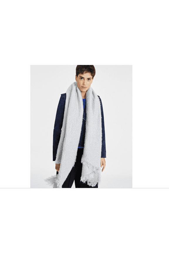 Women's Sequin Blanket Wrap Scarf, Grey