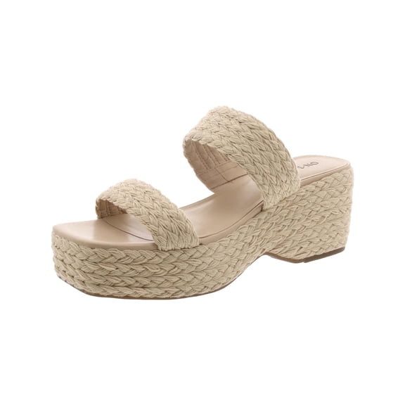 On 34th Womens Norina Slip-On Woven Platform Sandals