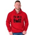 thumbnail image 1 of On A Boat Fishing Cruise Ship Angler Hoodie Sweatshirt Women Men Brisco Brands S, 1 of 6
