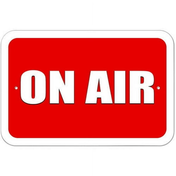 On Air Recording Radio Podcast Sign