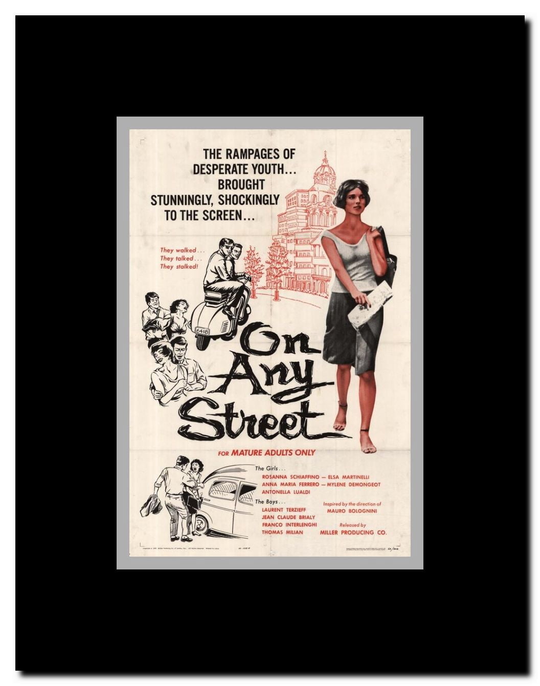On Any Street Framed Movie Poster