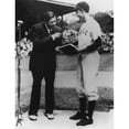 thumbnail image 1 of On Behalf Of Yale University Yale Baseball Captain George Bush Accepts The Manuscript Of The Babe Ruth Story His, 1 of 2