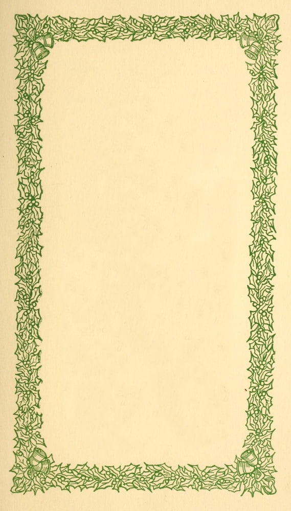 On Christmas-eve 1910 Holly frame Canvas Art - Unknown (18 x 24)