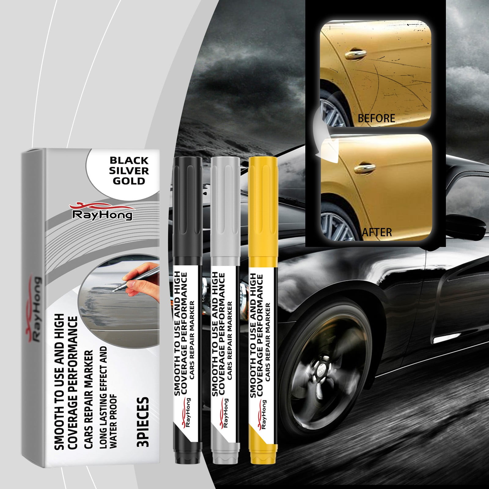 On Clearance, InsCrazy Car Paint Repair Scratch Repair Quick Recovery