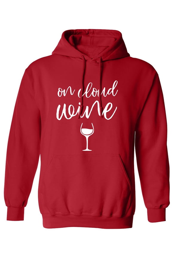 On Cloud Wine Adult Hooded Sweatshirt