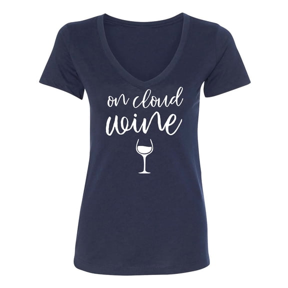 On Cloud Wine Womens V-Neck T-Shirt