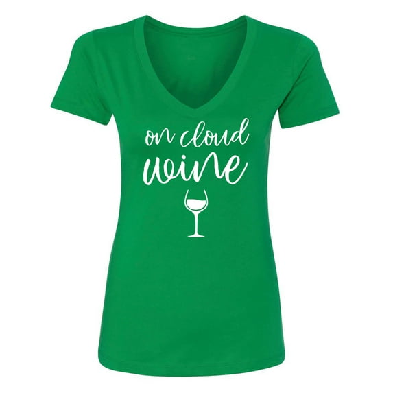 On Cloud Wine Womens V-Neck T-Shirt