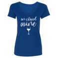 thumbnail image 1 of On Cloud Wine Womens V-Neck T-Shirt, 1 of 2
