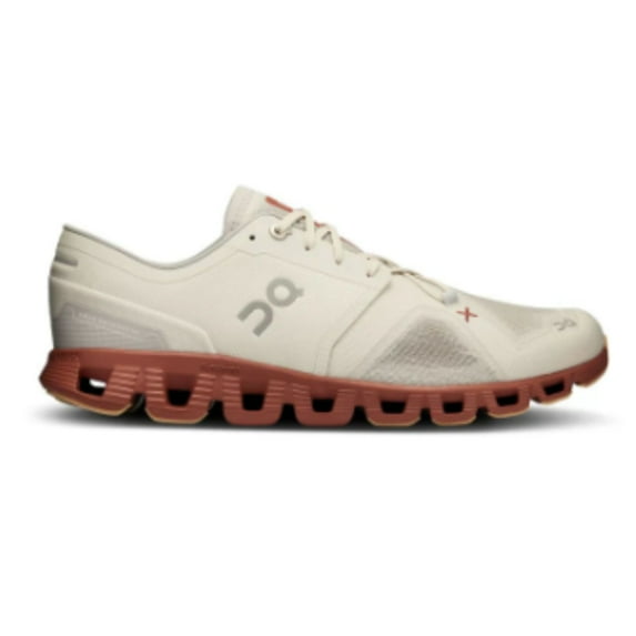 On Cloud X3 Men's Walking Shoes, Sneaker for Men Ice/ Auburn