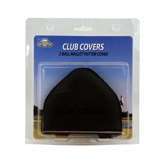 On Course 2 Ball Mallet Putter Cover Neoprene Blk NEW
