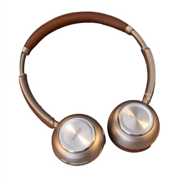 On-Ear Wireless Headphones for Small Head Size, Veezoo Retro Bluetooth Headset with Maillard Color, for Casual Wear & Mobile Gaming