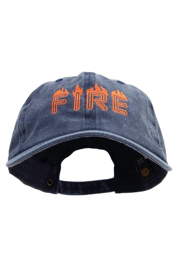 On Fire for Rescue Embroidered Cotton Twill Premium Pigment Dyed Cap - Navy OSFM
