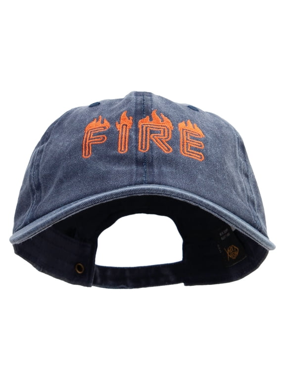 On Fire for Rescue Embroidered Cotton Twill Premium Pigment Dyed Cap - Navy OSFM