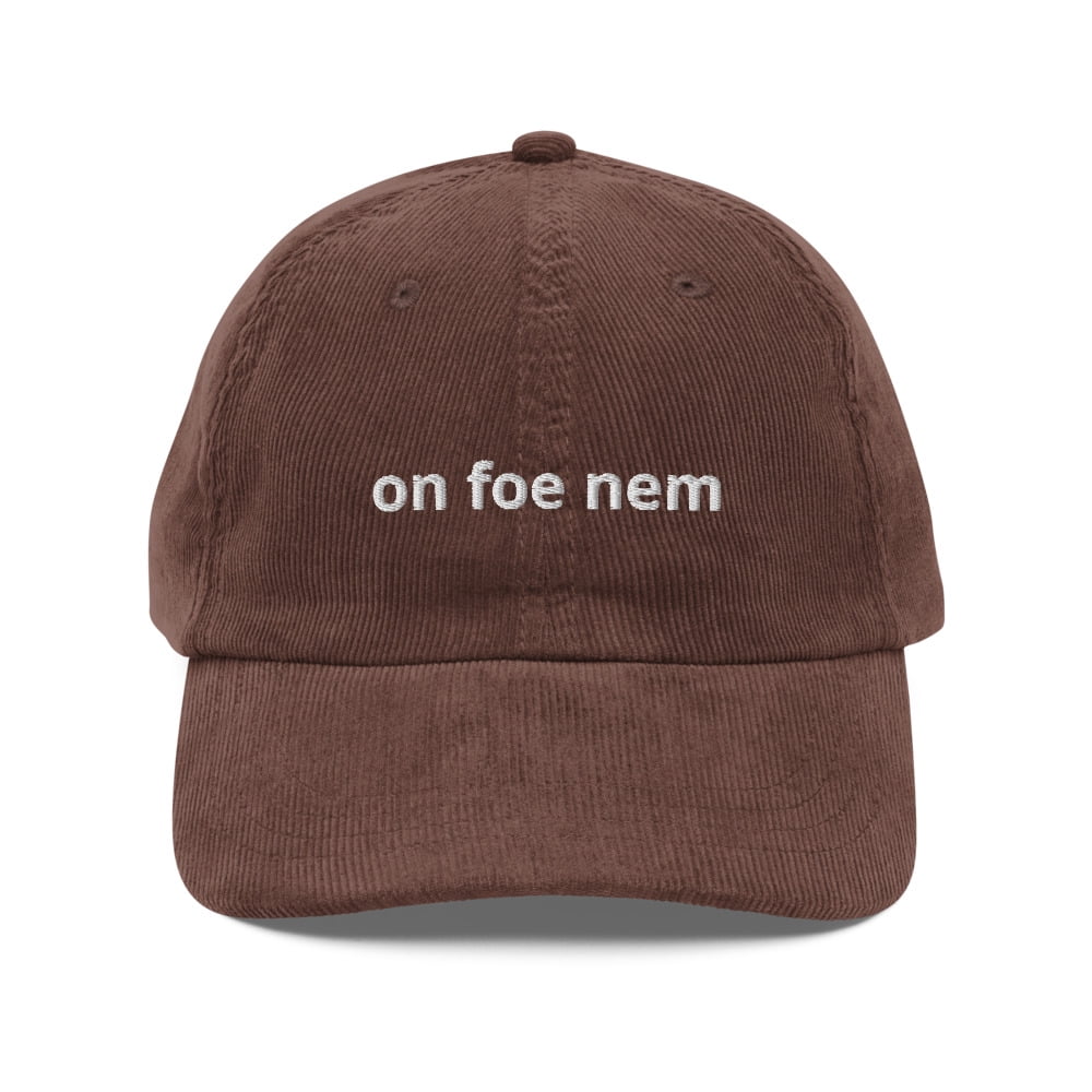 On Foe Nem Vintage Corduroy Cap Brown