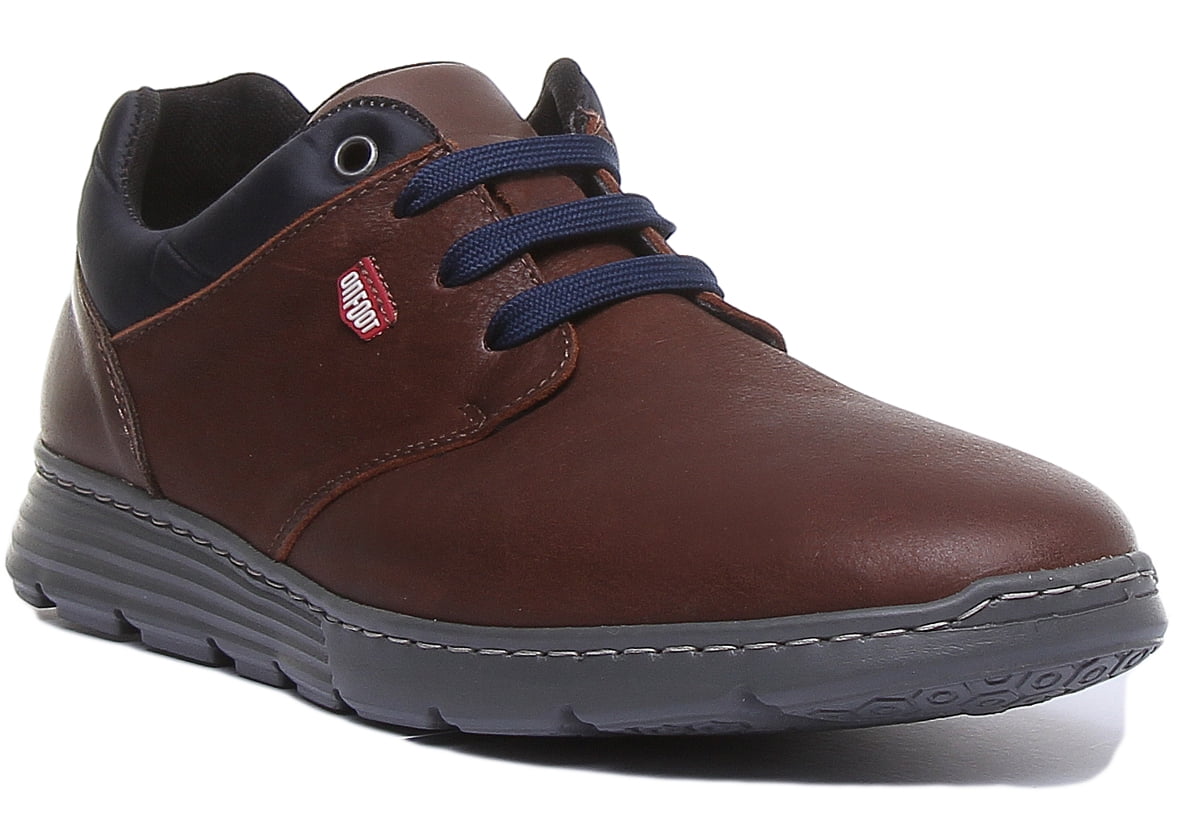 On Foot Zapato Lisa Men's Lightweight Lace Up Shoes In Brown Size 7.5