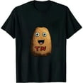 thumbnail image 1 of On Fridays Black Gift Distressed T-Shirt, 1 of 3
