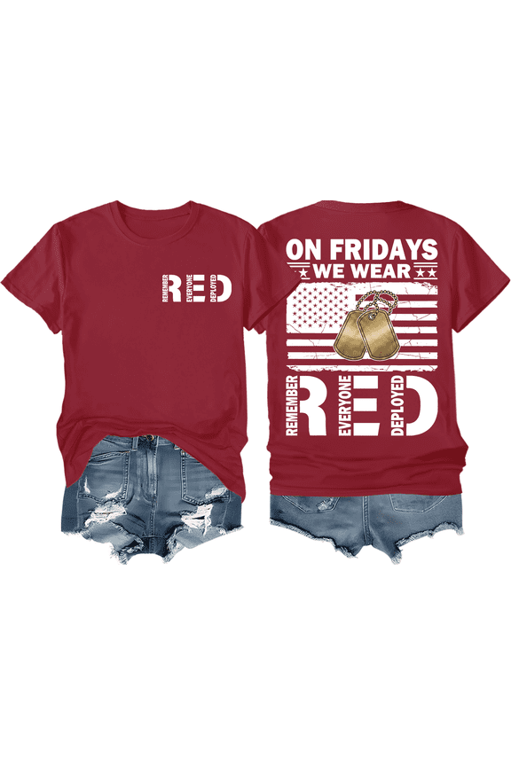 On Fridays We Wear Red Shirt