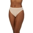 thumbnail image 1 of On Gossamer Cabana Cotton Seamless High Cut Brief Underwear - G0321 (Champagne, XL), 1 of 1