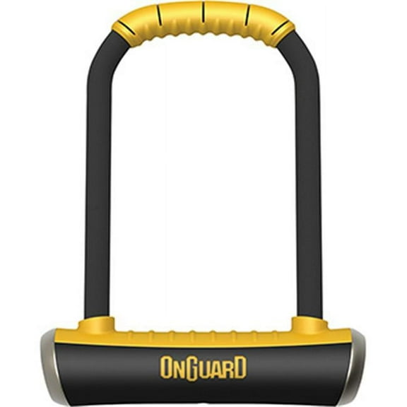 OnGuard PitBull Series U-Lock 4.5 x 9" Black/Yellow