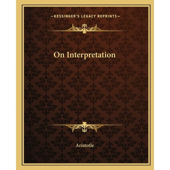 On Interpretation (Paperback)