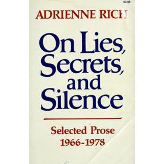 Pre-Owned On Lies- Secrets- and Silence: Selected Prose- 1966-1978 Hardcover
