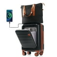 thumbnail image 1 of On Luggage With Expandable Travel Bag 20 InchHardSuitcase With USB Port, Cup Holder 2 PieceFor Business Travaling, 1 of 8