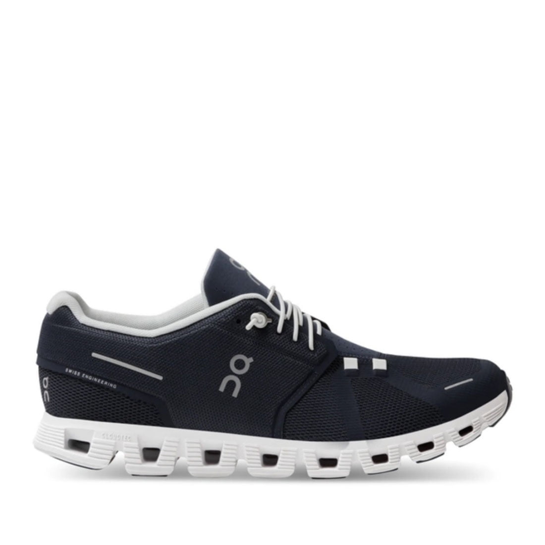 On Running Cloud 5 Men s Speed Lace Up Mesh Sneakers in Size 9 Black White Minimal Weight and Exceptional Comfort Walmart