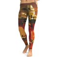 thumbnail image 1 of On Melancholy Hill Gorillaz Yoga Pants For Womens Soft Elastic Tummy Control Non See-Through Running Workout Leggings Athletic Pant, 1 of 7
