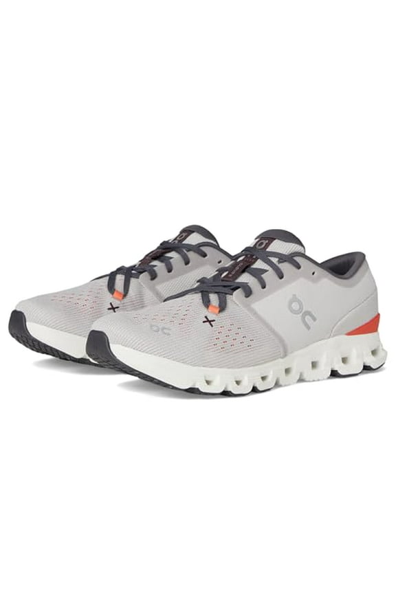 Men's Cloud X 4 Sneaker, Silver/Flame, 7