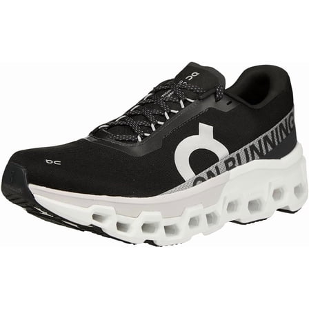 On Men's Cloudmonster 2 Sneaker, Black/Frost, 9.5