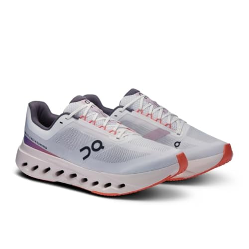 On Men's Cloudsurfer Next Sneaker, White/Flame, 11