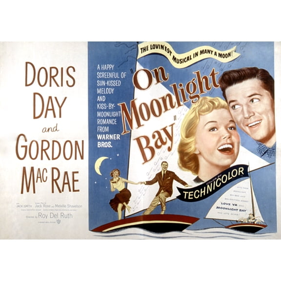 On Moonlight Bay Doris Day Gordon Macrae 1951 Movie Poster Masterprint (14 x 11)