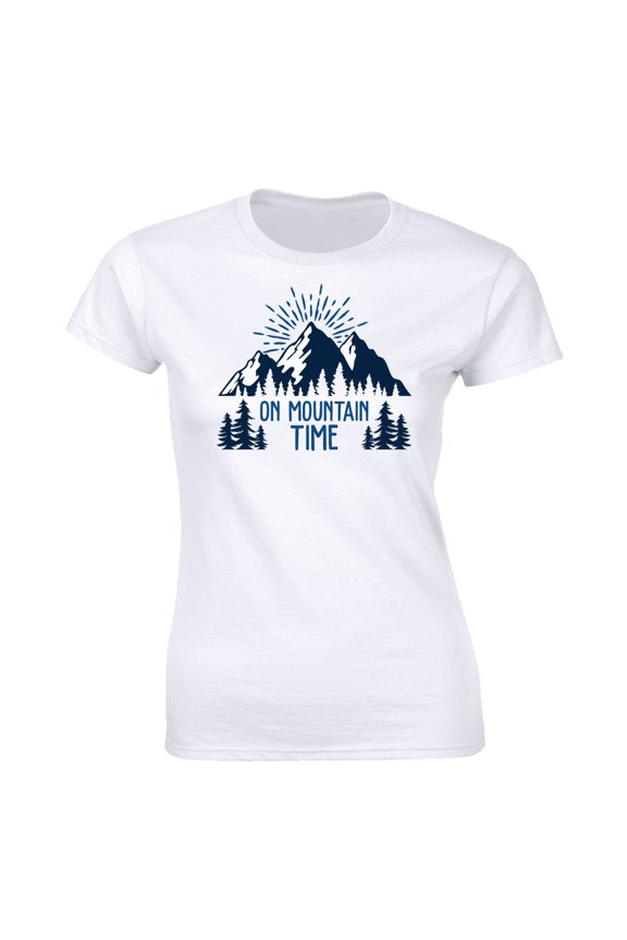 On Mountain Time - Vintage Summer Vacation Women's Tee
