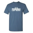 thumbnail image 1 of On My Husbands Last Nerve Sarcastic Humor Graphic Tees Gift For Mens Novelty Funny T Shirt, 1 of 5