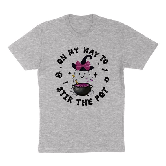 On My Way to Stir the Pot Shirt Unisex Medium Grey