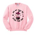 thumbnail image 1 of On My Way to Stir the Pot Sweatshirt Unisex Medium Pink, 1 of 5