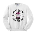 thumbnail image 1 of On My Way to Stir the Pot Sweatshirt Unisex Small White, 1 of 5