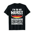 thumbnail image 1 of On My Wurst Behavior Dont Give Schnitzel Funny Oktoberfest T-Shirt, 1 of 5