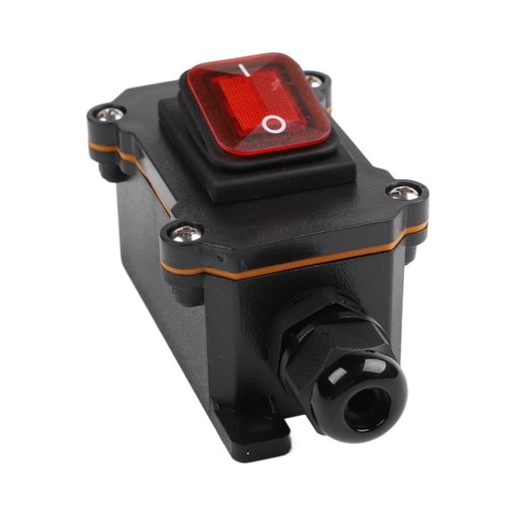 On Off Inline Cord Switch Waterproof Rocker Button for Outdoor Use 25A 12V Power Tog Control