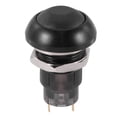 thumbnail image 1 of On-Off Latching Waterproof 12mm Push Button Switch SPST 2A IP67, Black,1 switch button,black, 1 of 8