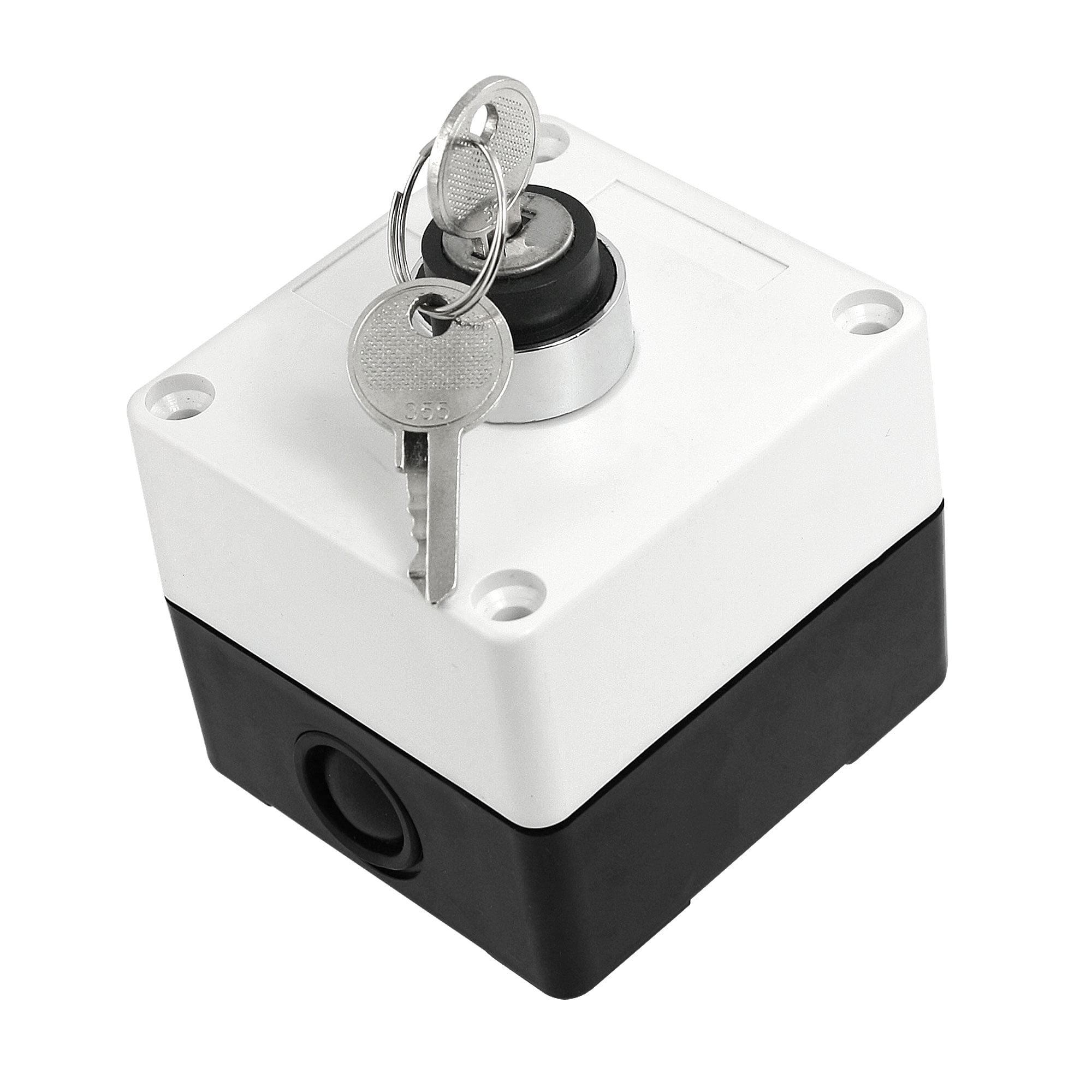 On/Off/On 3 Positions 4 Terminals Keylock Rotary Switch Station ...