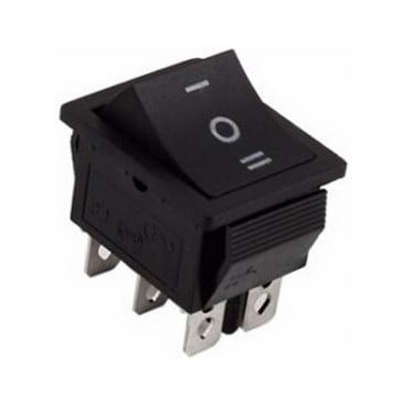 (On)Off(On) Large Black Rectangle Rocker Switch 6-Pin Dpdt 12V YIWEI